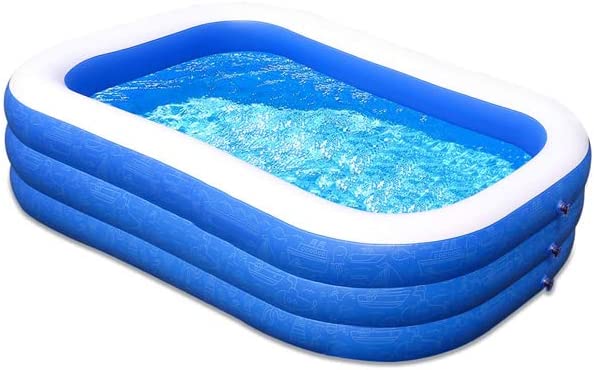 92"x56"x20" Rectangular Inflatable Pool V479532