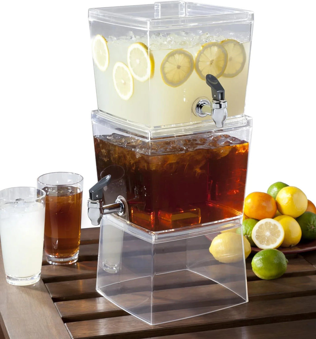 Clear Stacking Beverage Dispenser, 2 Units I829
