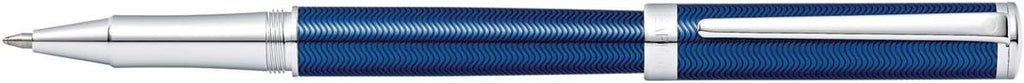 Translucent Blue Rollerball Pen with Chrome Cap L56866