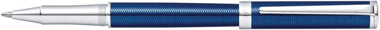 Translucent Blue Rollerball Pen with Chrome Cap L56866