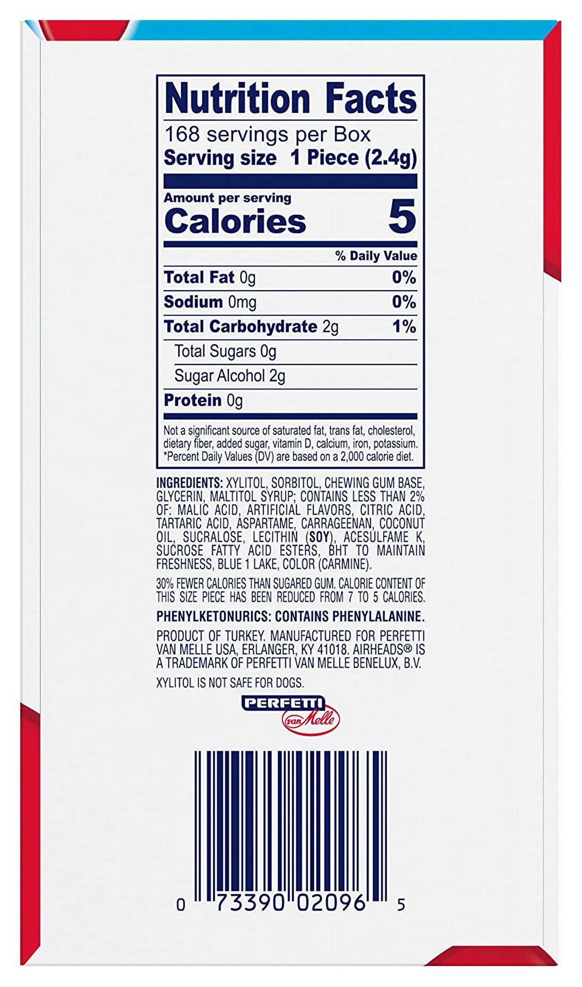 Blue Raspberry Gum - Pack of 12 X487