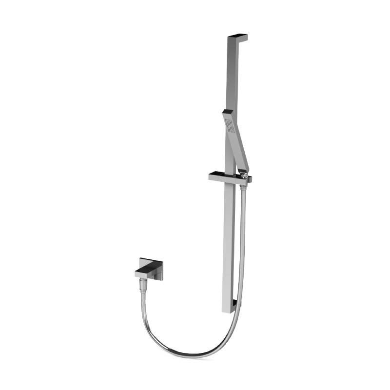 Brushed Nickel Hand Shower Set with Slide Bar and Elbow D6092