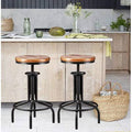Industrial Style Adjustable Height Metal Bar Chair O8380