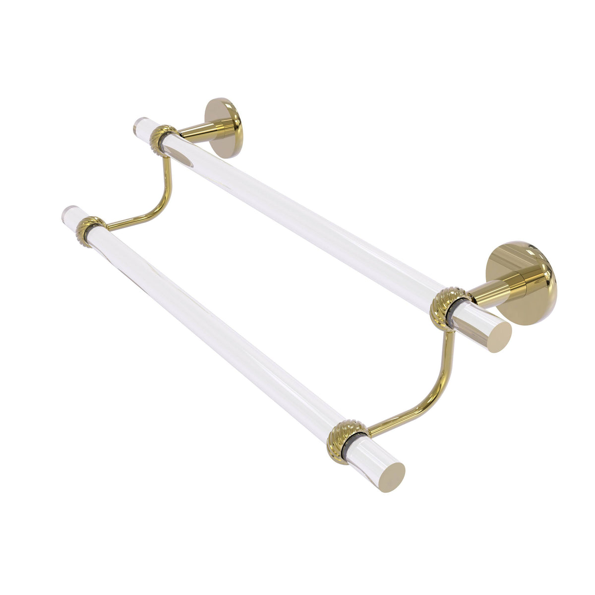 18 in. Double Towel Bar Unlacquered Brass Q58151
