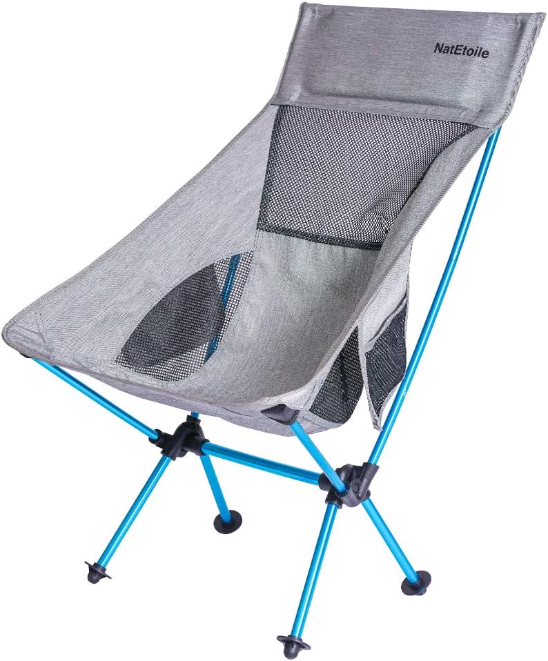 Compact Camping Chair with High Back and Side Pockets I31102