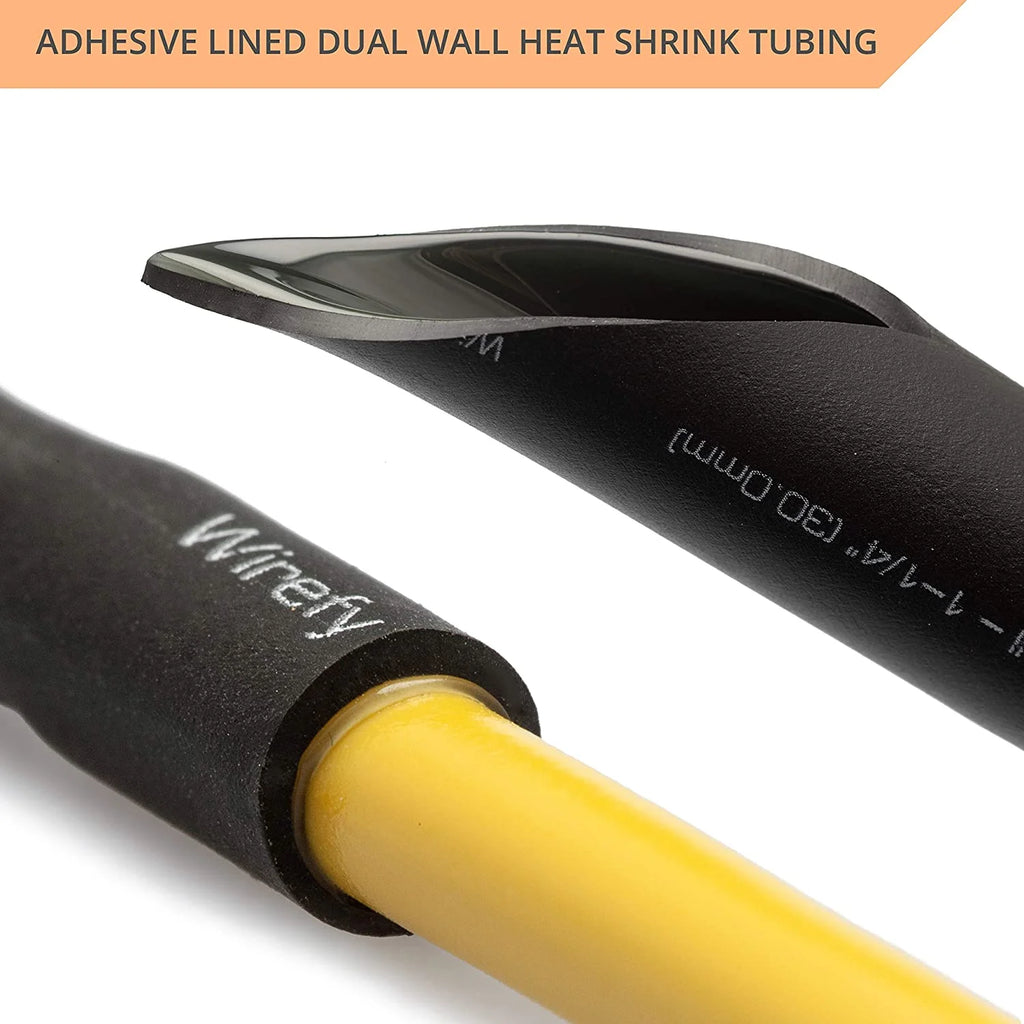 1/8" Black Heat Shrink Tubing 50 Feet Roll T578097