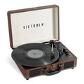 Portable Suitcase Record Player 3-Speed Turntable with Built-In Bluetooth Speakers E5583