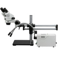 Binocular Stereo Zoom Microscope WH10x Eyepieces 3.5x 90X Magnification D204