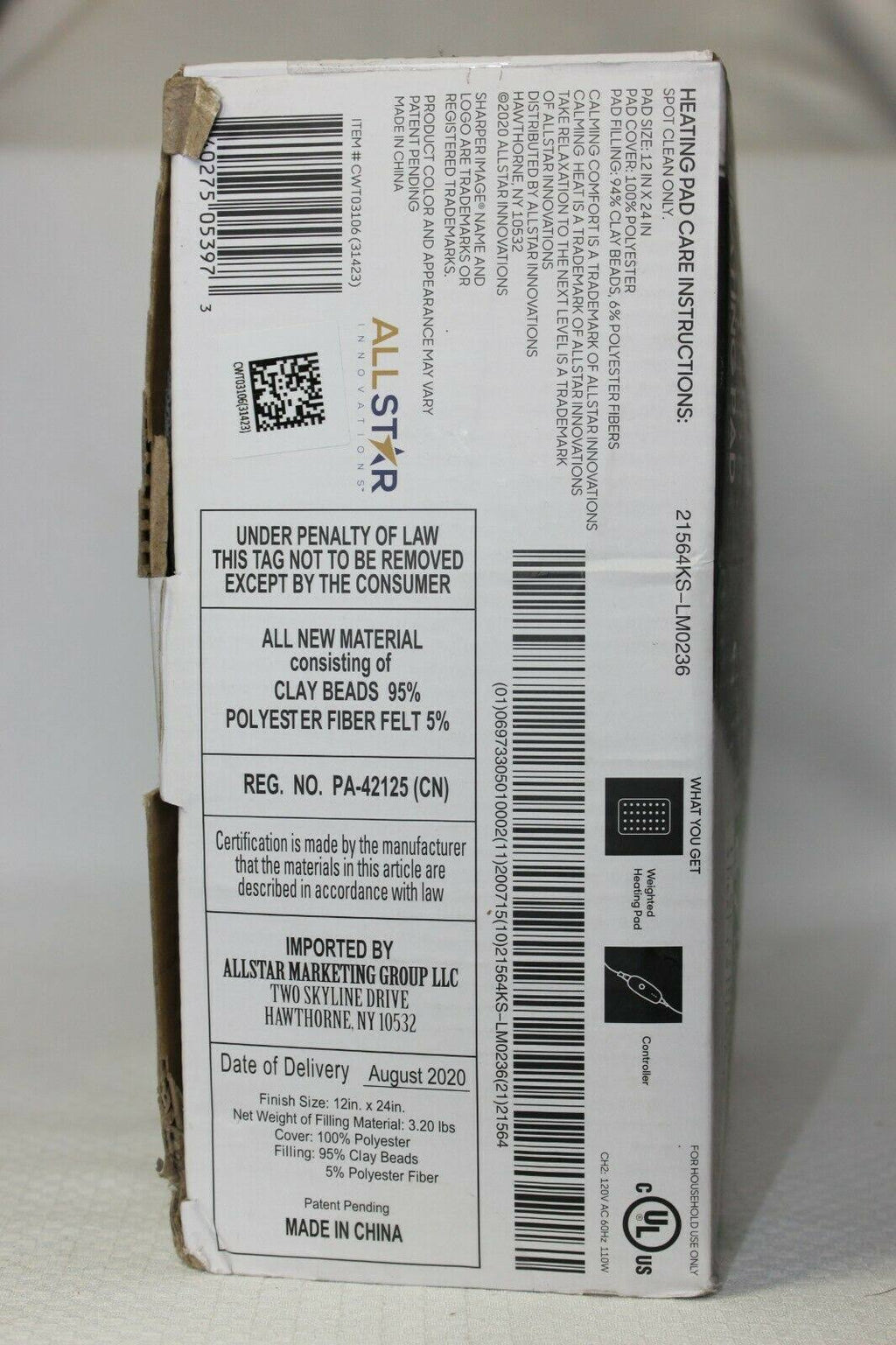 Weighted Heating Pad F778498