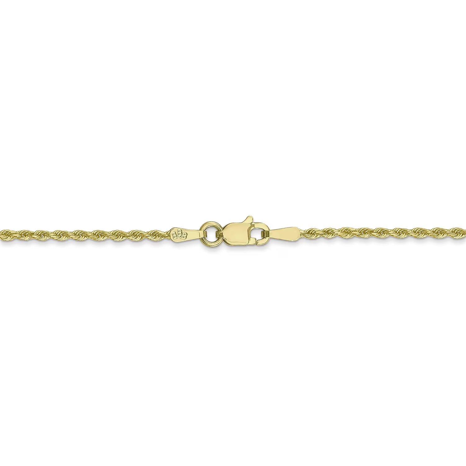 10k Yellow Gold Diamond-Cut Rope Chain Necklace N918209