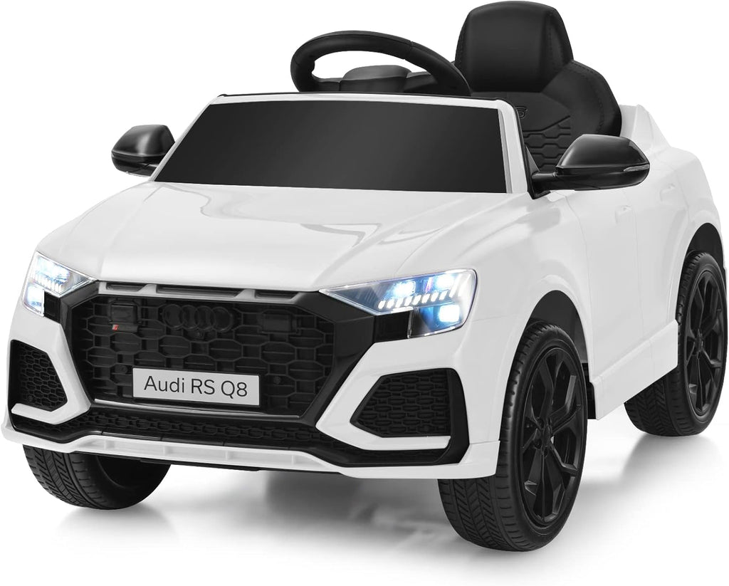 12V Licensed Audi Q8 Kids Ride on Car with Remote Control, White X943403