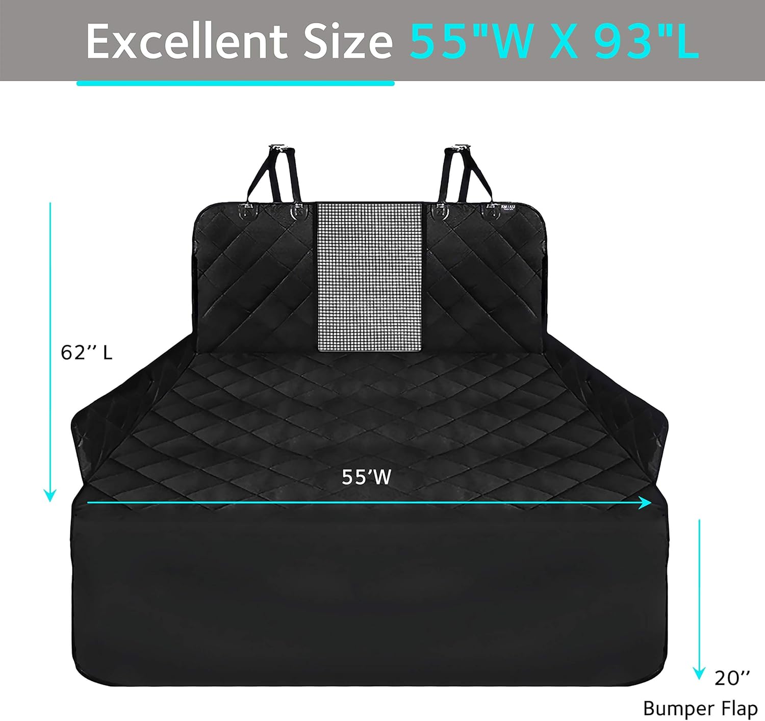 Heavy Duty Waterproof Non Slip SUV Cargo Liner Pack of 2 V112006