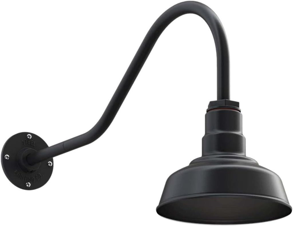 Matte Black Outdoor Wall Mounted Barn Light H9923