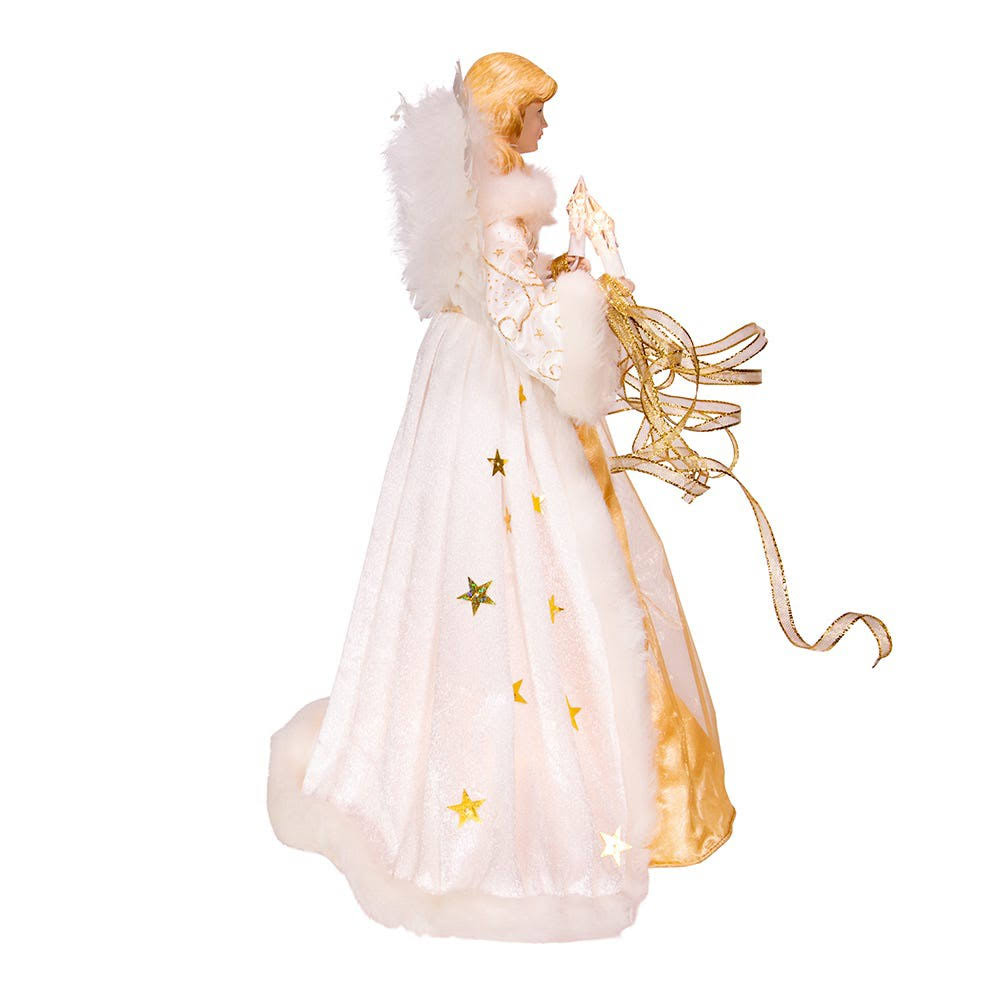 Cream and Gold Angel Treetop U65913