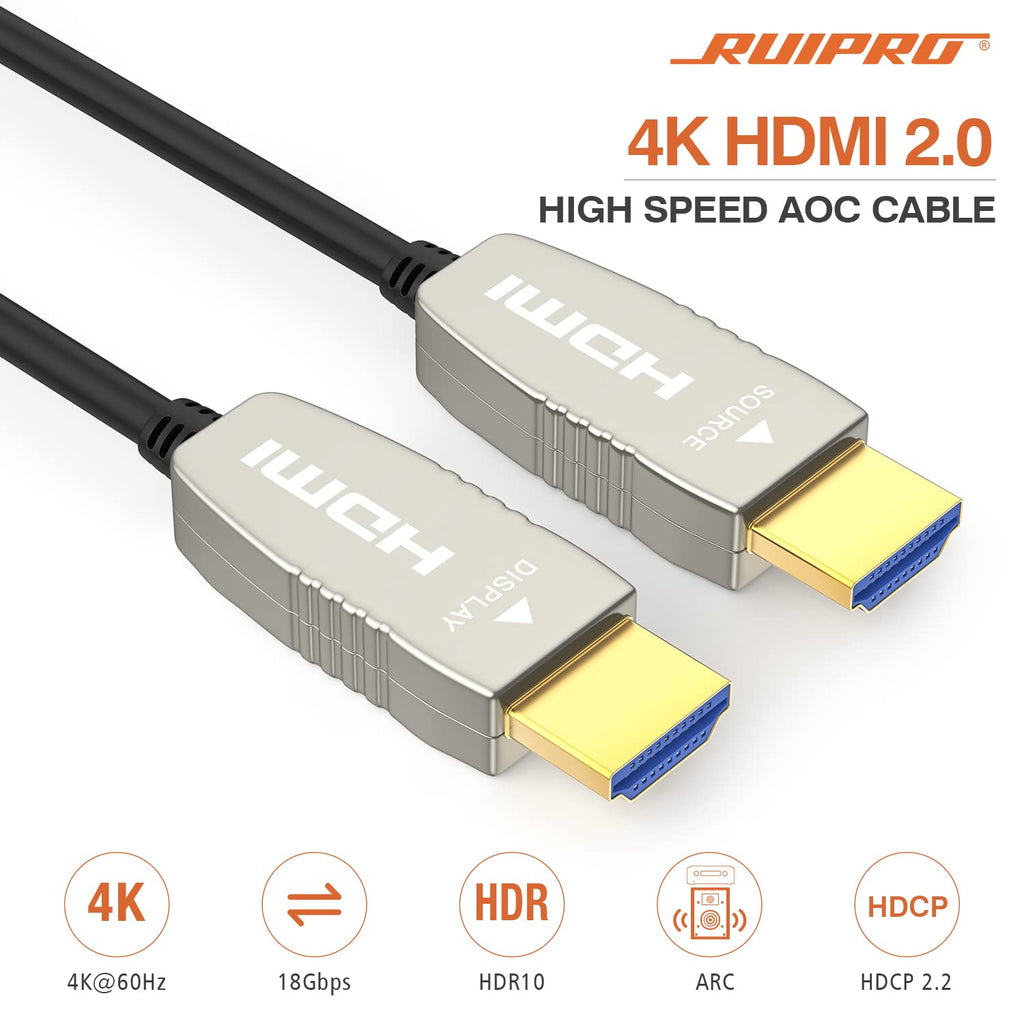 Fiber HDMI Cable 50 feet 15m Pack of 2 M316802