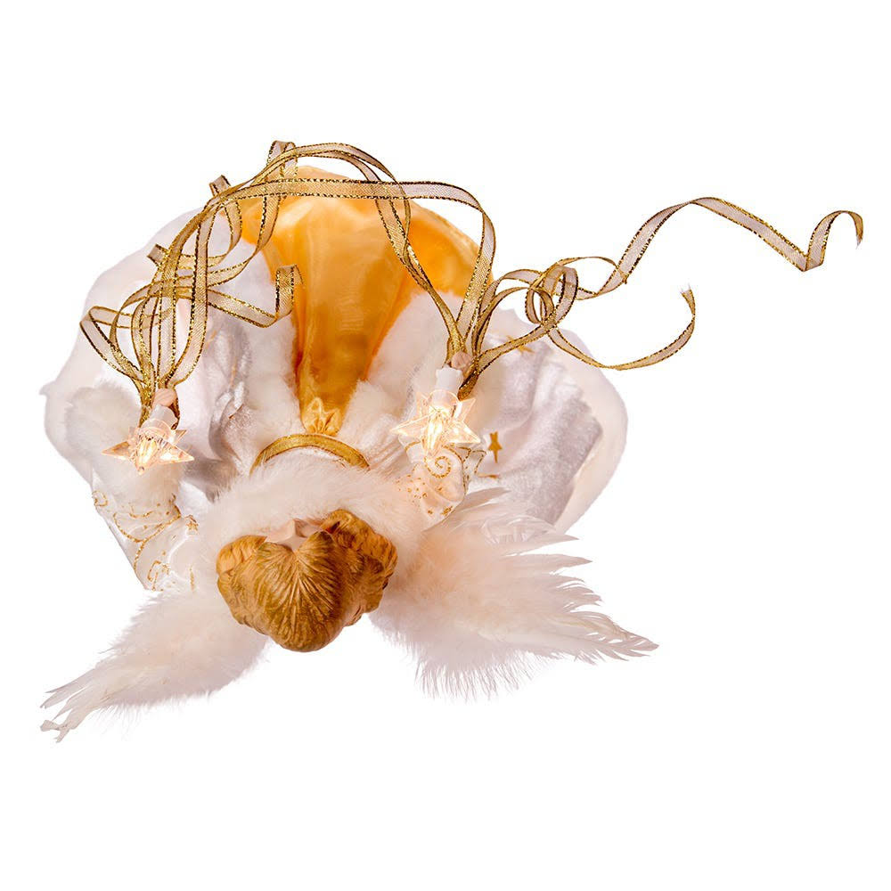 Cream and Gold Angel Treetop U65913