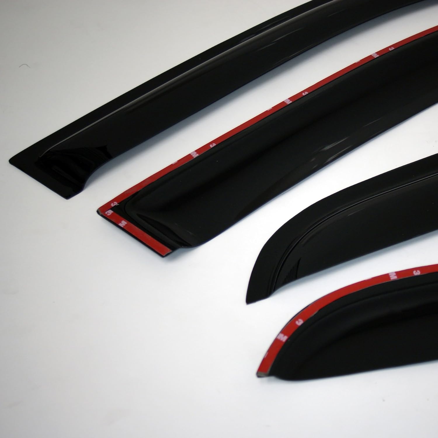 4 Pcs Dark Smoke Window Visor Deflector Rain Guard M15504