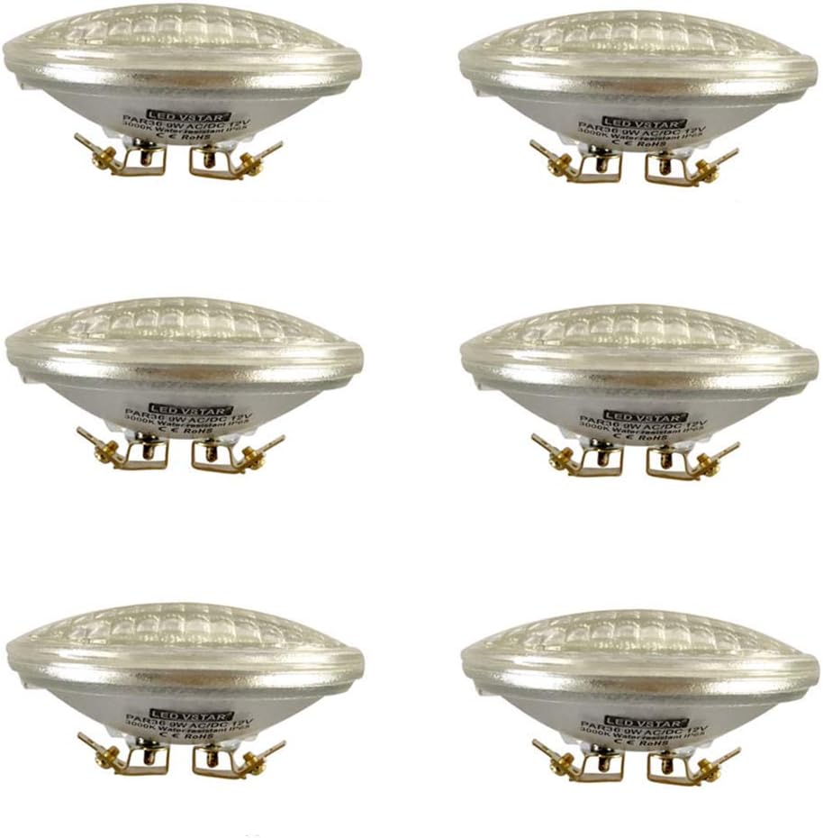 LED PAR36 9W Bulb, 12V, 3000K Warm White, 4 Pack O838308