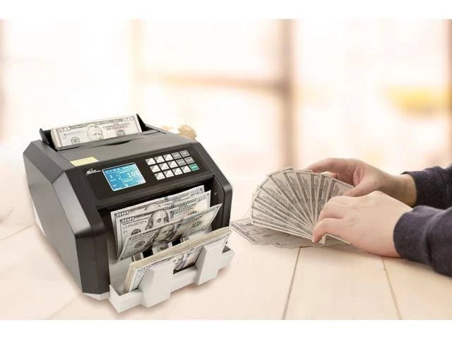 Back Load Bill Counter with Value Counting and Counterfeit Detection D841556
