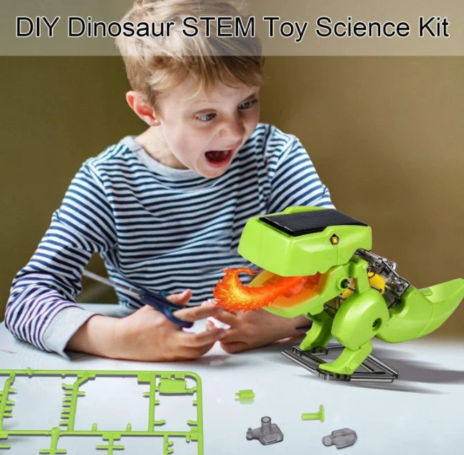 STEM Robot Building Science Kit 3 in 1 Solar Dinosaur Desk Robot K446674