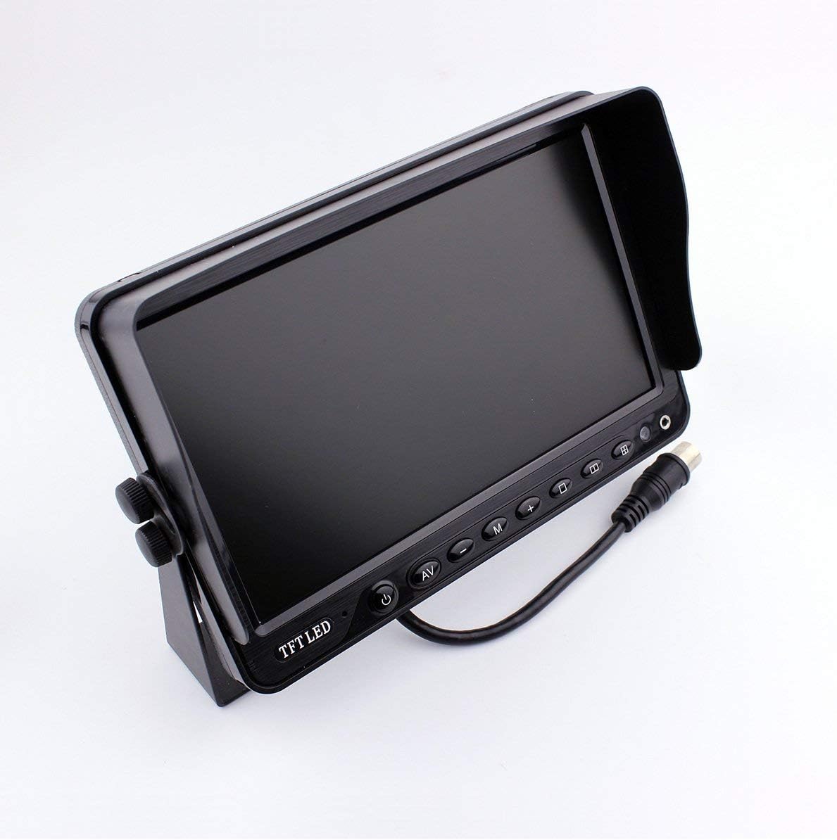 9 inch TFT LCD Monitor with Quad Split Screen, 4 x Cameras R39063