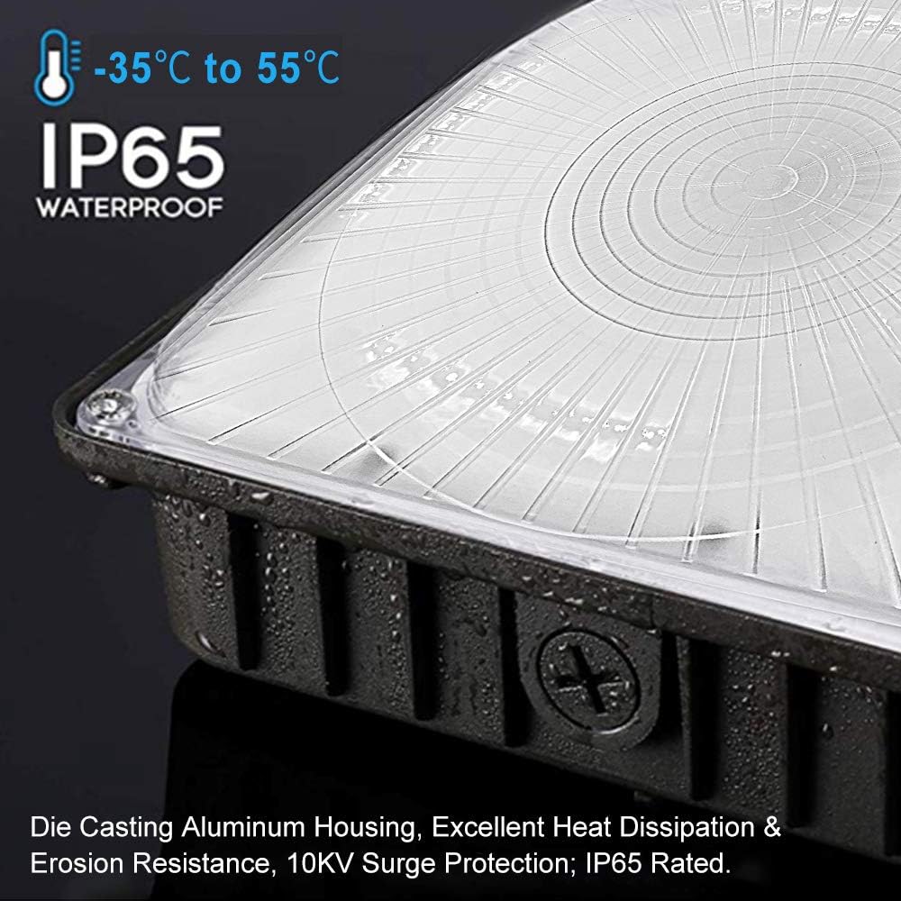 LED Canopy Light, 45W, 5850 Lumens, 5000K, Outdoor Commercial Light D90788