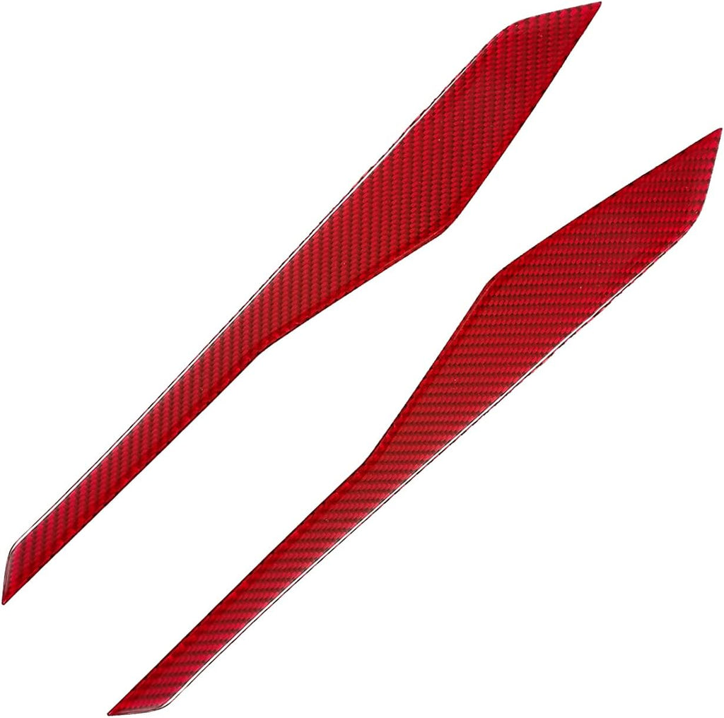 Red Carbon Fiber Center Console Frame Trim Cover Sticker for Ford Explorer 2013-2018 Pack of 2 U446