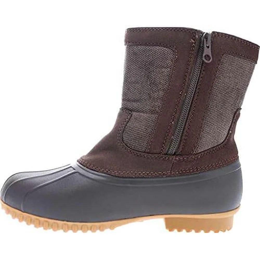 Brown Side-Zip Snow Boot S722923