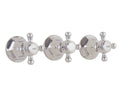 Ultra Stainless Steel Three Handle Tub and Shower Trim S55669