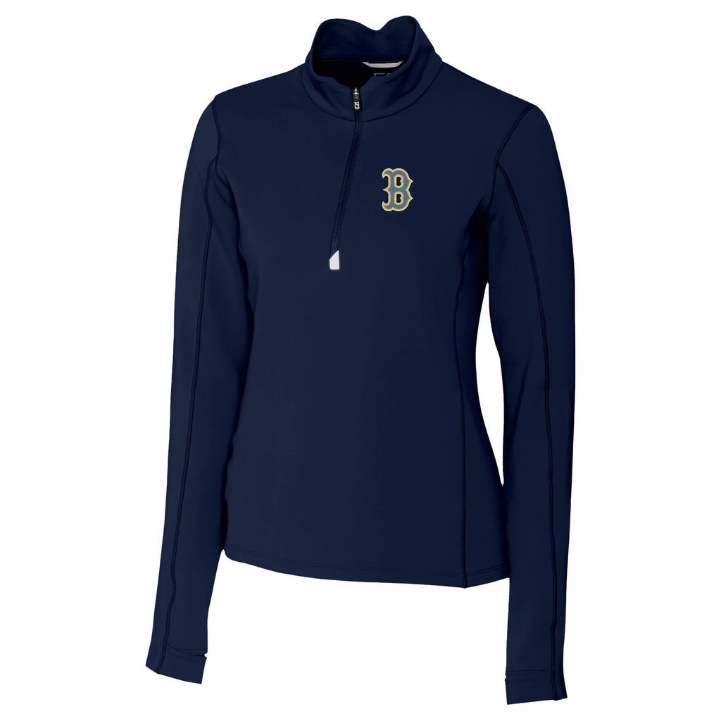 Navy Boston Red Sox Quarter-Zip Pullover Top N478063