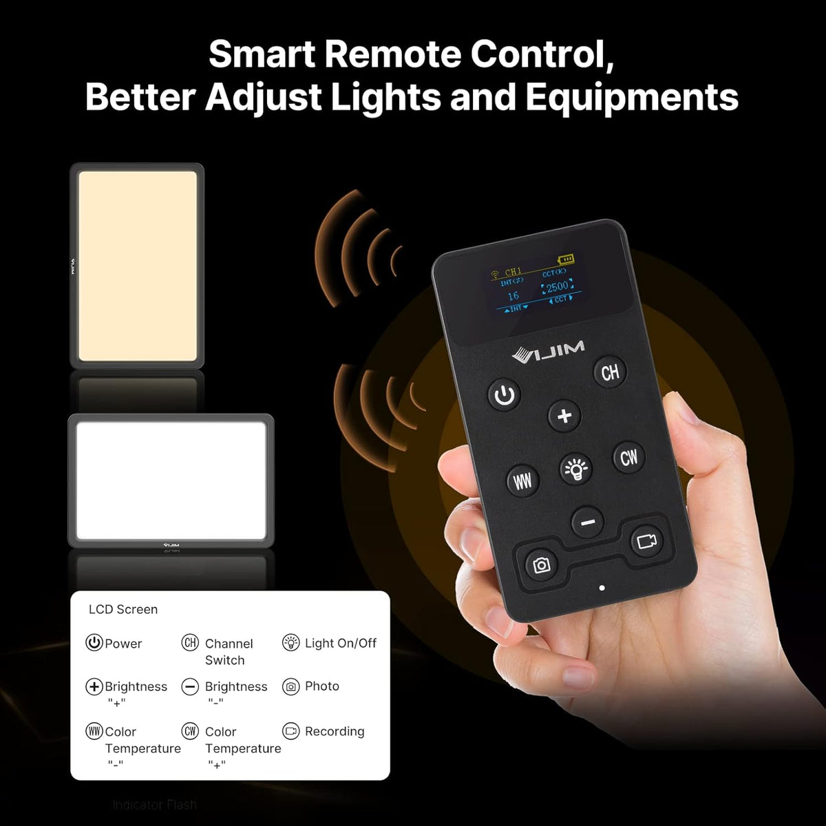 11in LED Key Light with Controller Extendable Studio Lighting K949911