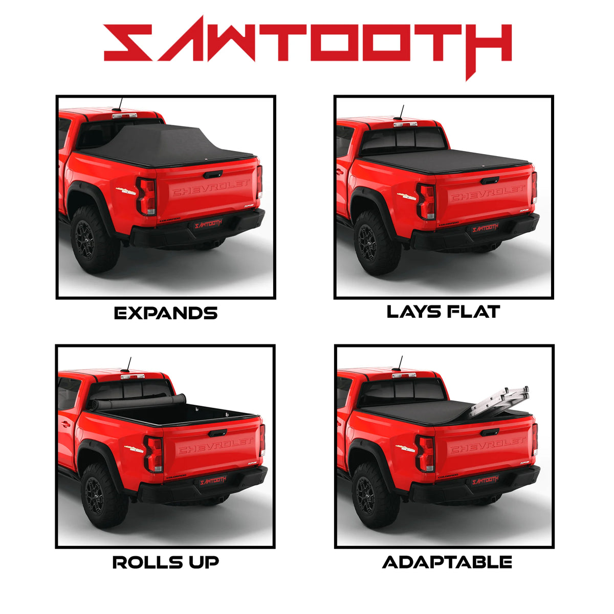 Sawtooth Expandable Tonneau Cover for Truck Bed K5633