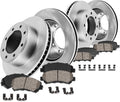 10 Lug Brake Rotors + Ceramic Pads + Clips U244