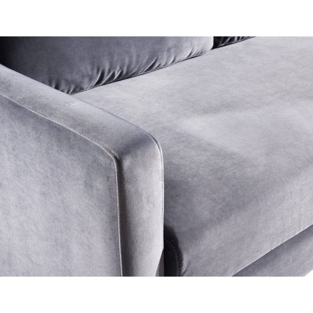 Grey Milan Velvet Sofa X932