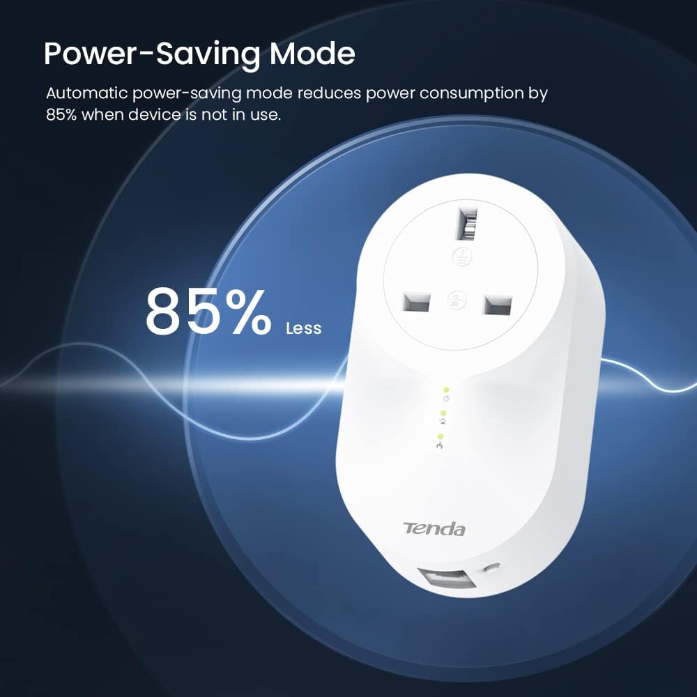 Powerline Ethernet Adapter Kit with Gigabit Port, Pack of 2 A49667