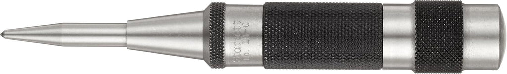 Automatic Center Punch with Heavy Duty Hardened Steel Metal, Adjustable Knurled Cap V991