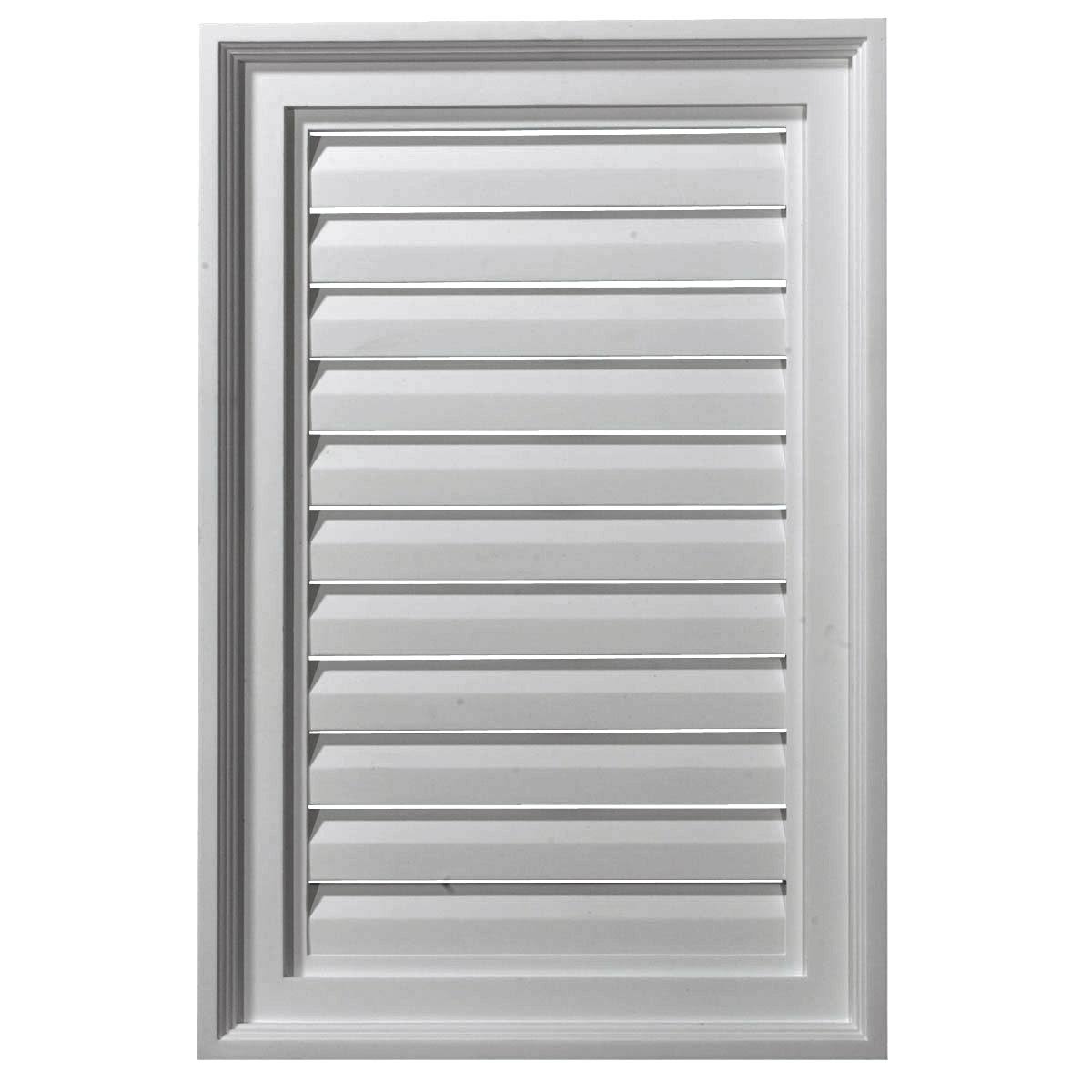 16x22W x 16x22H Vertical Urethane Gable Vent Louver F108