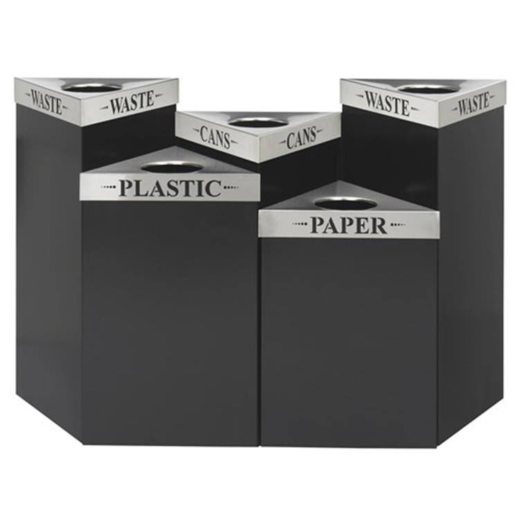 Black Triangular 19gal Receptacle Q4430