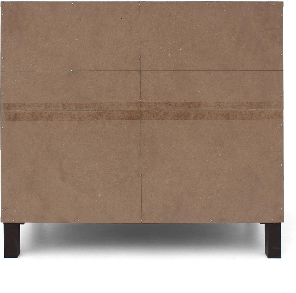 2-Shelf Faux Wood Cabinet, Walnut / Brown N3649