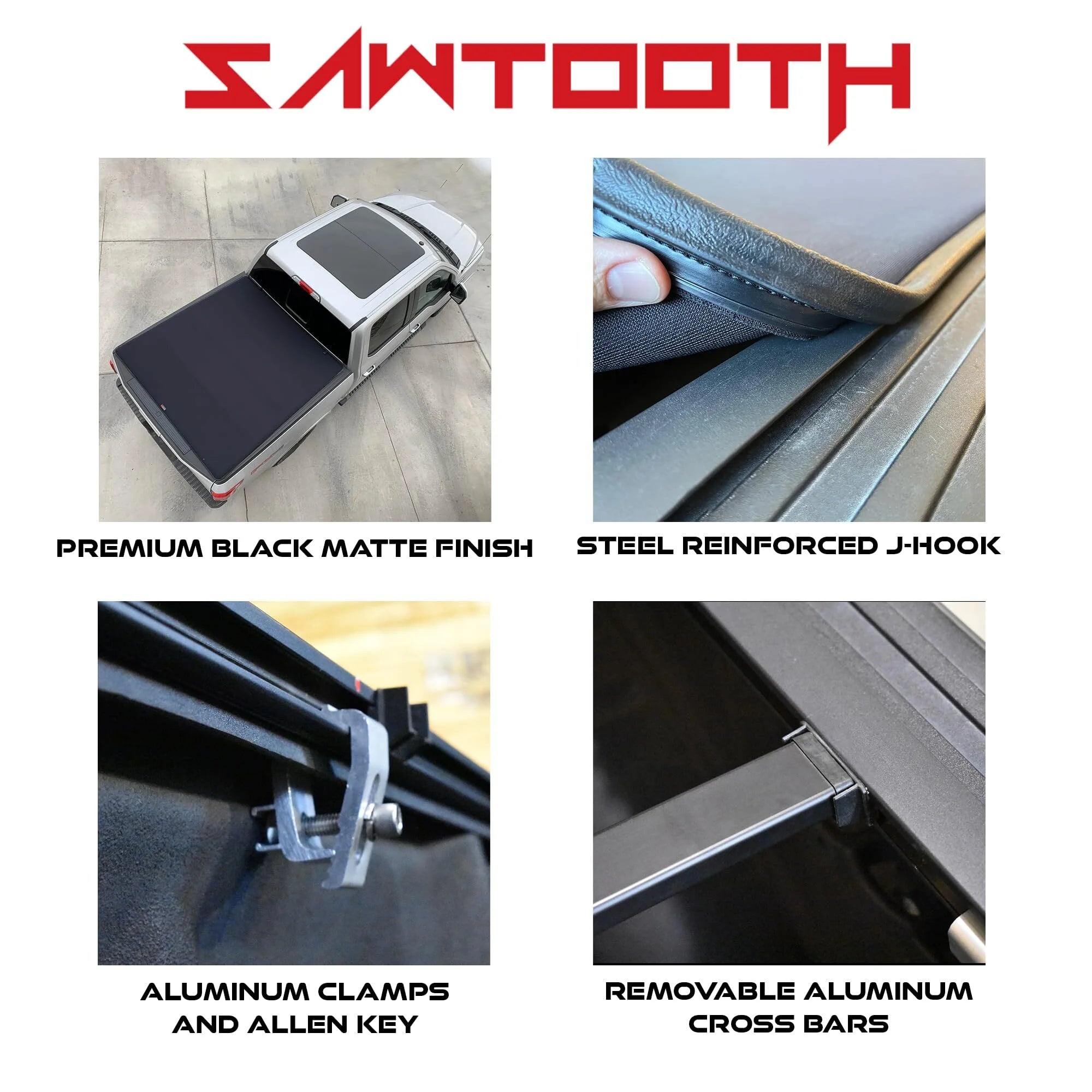 Sawtooth Expandable Tonneau Cover for Truck Bed K5633