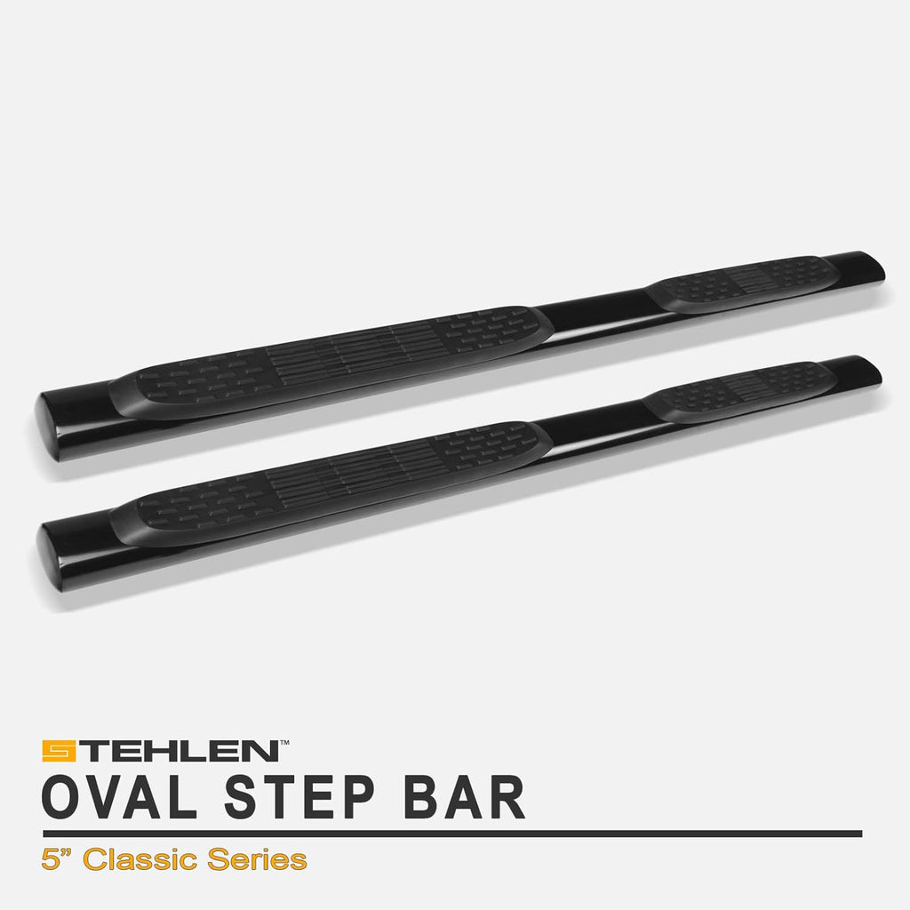 5 Oval Side Step Nerf Bars Black G768562