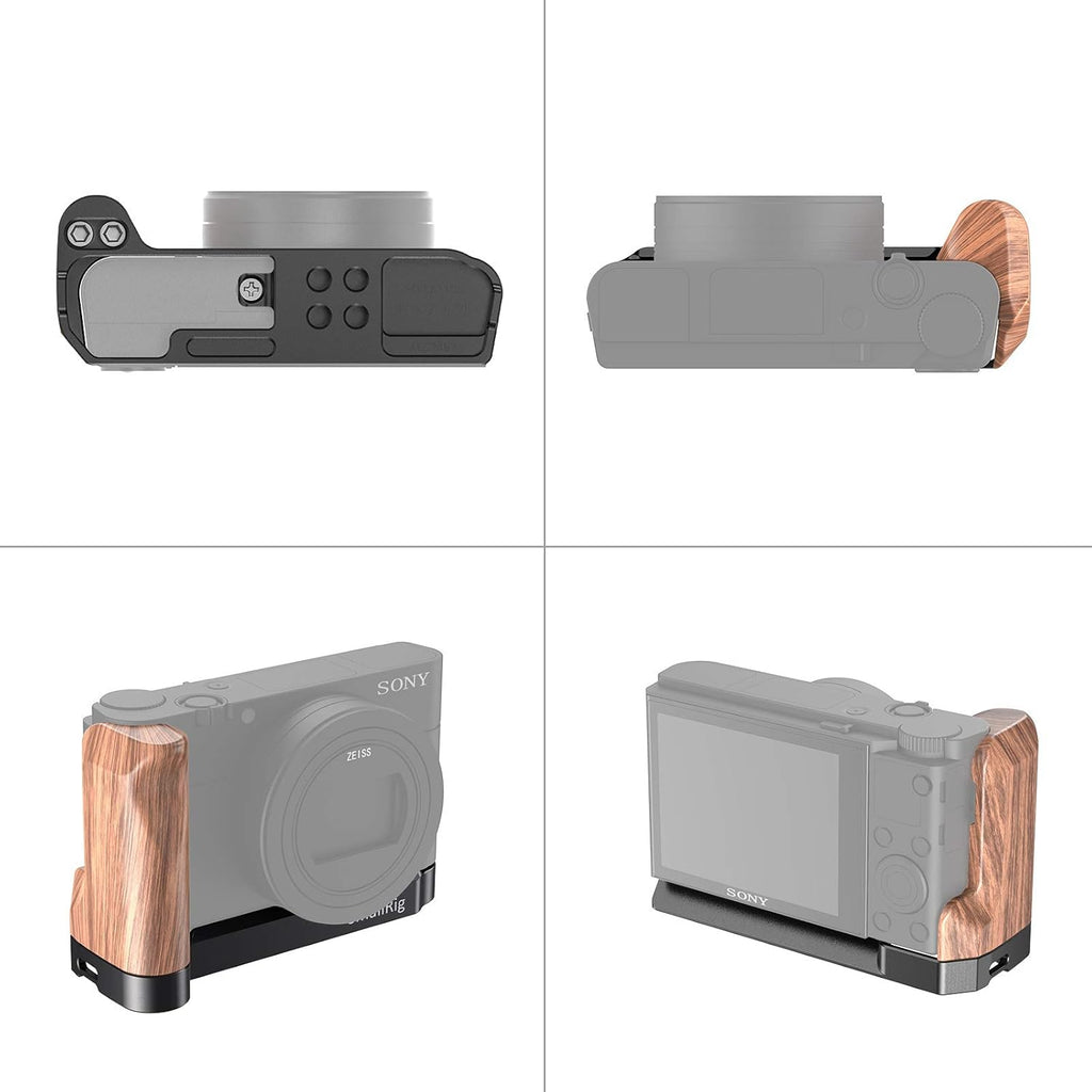 L-Shape Bracket Wooden Grip for RX100 Camera E798266