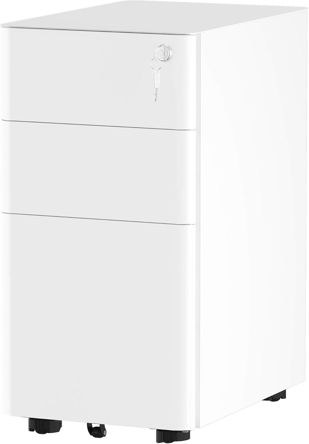 Black 3-Drawer Metal Filing Cabinet F4215