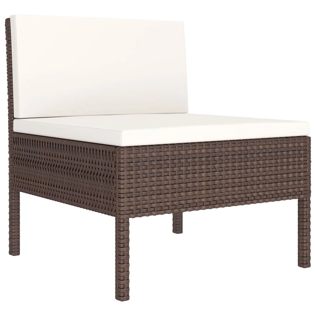 12 Piece Brown Poly Rattan Sectional Outdoor Furniture Set A924