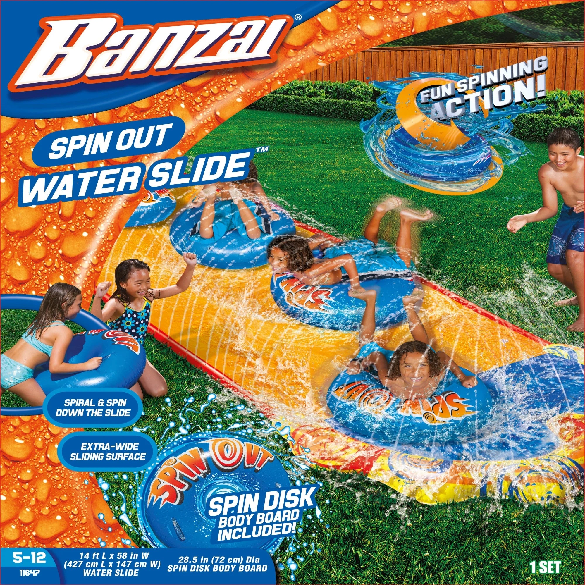 Inflatable Spin Disk Water Slide Z9304