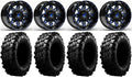 Fuel Lethal Blue 14 Wheels 32 Carnivore Tires with Lug Kit A498410