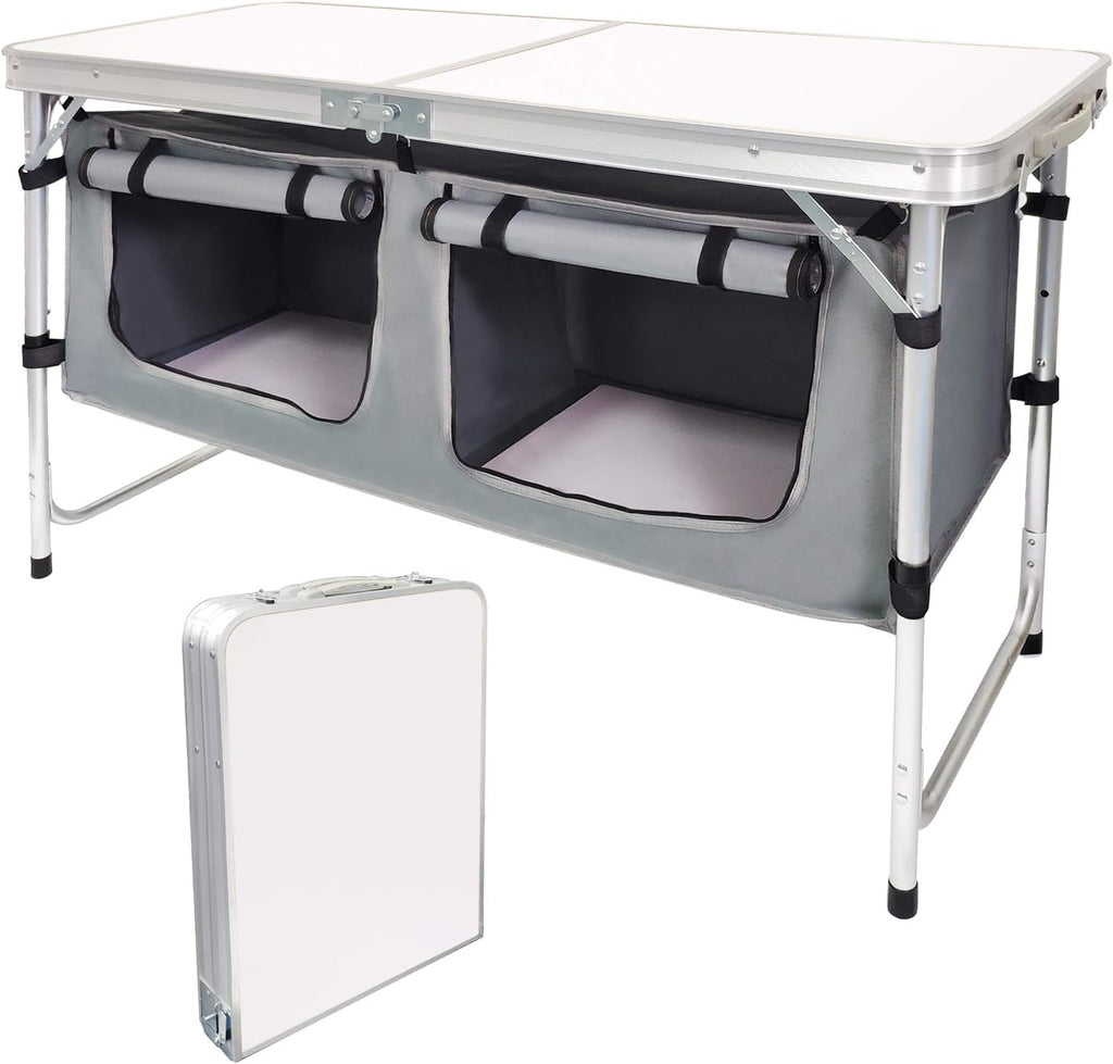 Camping Table with Adjustable Legs A84436
