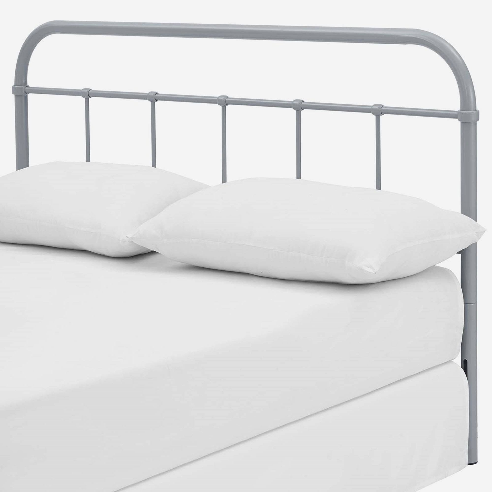 Grey Full Size Metal Headboard Y332