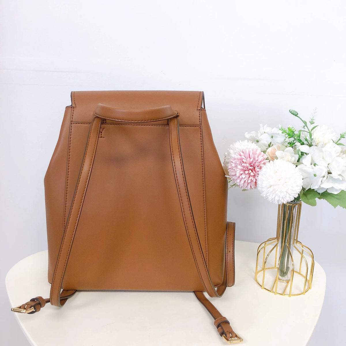 Brown Drawstring Backpack Q549726