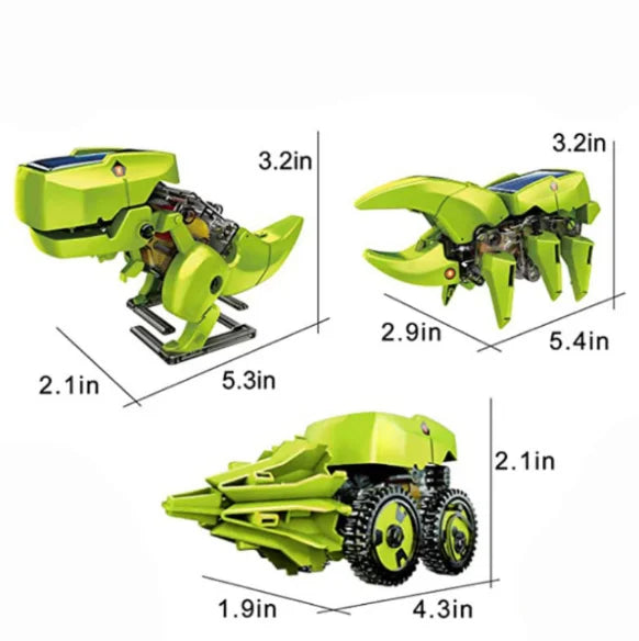 STEM Robot Building Science Kit 3 in 1 Solar Dinosaur Desk Robot K446674